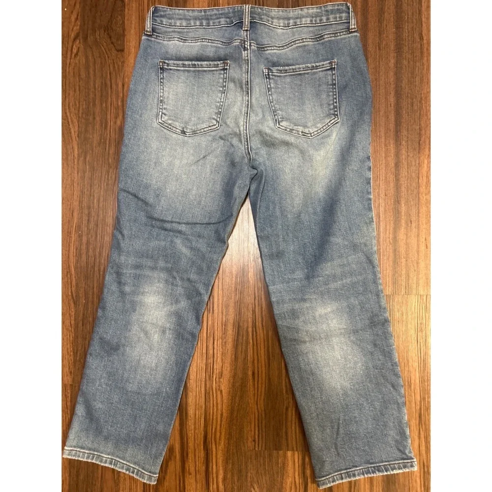 KUT from the Kloth Elizabeth High Rise Straight Leg Jeans Blue 10P KP2128PA1‎